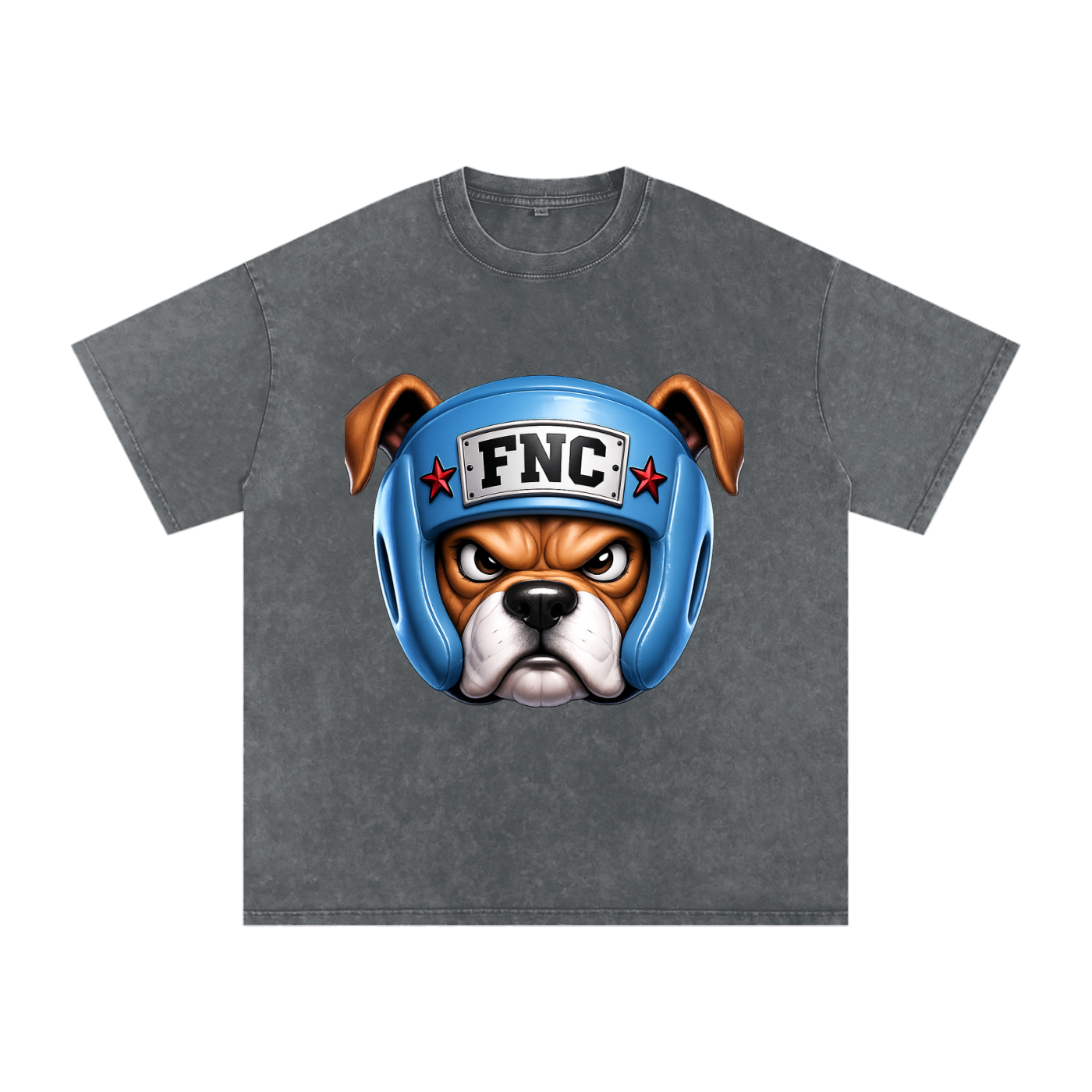 FNC Big Dog Snow Washed Oversized Tee
